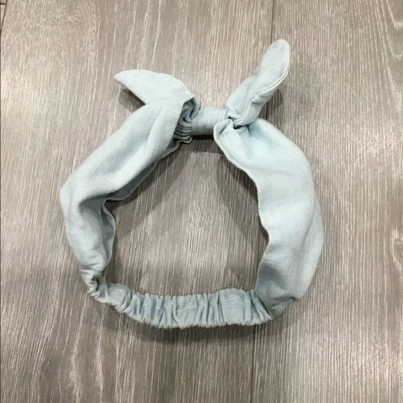 Denim headband with bow - Picture 3 of 3
